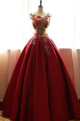 Robe de quinceanera longue en chute de col en cœur textile en tulle de mode de bal