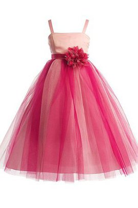 Robe de cortège enfant plissage de mode de bal fermeutre eclair textile en tulle ligne a