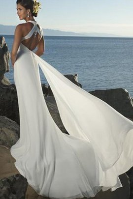 Robe de mariée sexy moderne luxueux de tour de ceinture en haute manche nulle