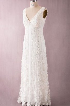 Robe de mariée distinguee facile romantique longueur au niveau de sol en dentelle