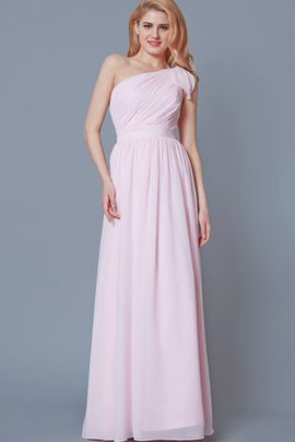 Robe demoiselle d'honneur elégant simple ligne a longueur au niveau de sol en chiffon