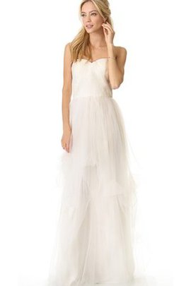 Robe de mariée avec décoration dentelle en plage de lotus en organza fermeutre eclair