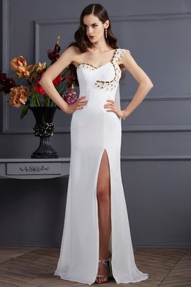 Robe de soirée longue avec chiffon avec perle fermeutre eclair ligne a