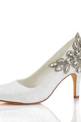 Chaussures de mariage automne taille réelle du talon 3.15 pouce (8cm) talons hauts moderne