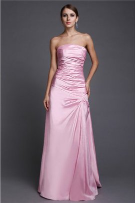 Robe de soirée de princesse avec perle satin tissé extensible de bustier ligne a