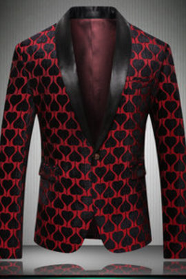 Blazers slim fit top qualité fête marié nouveauté hommes de mariage rouge