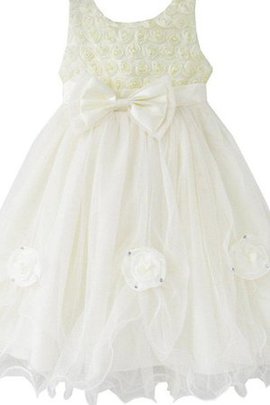 Robe de cortège enfant pailleté naturel col u profond manche nulle fermeutre eclair