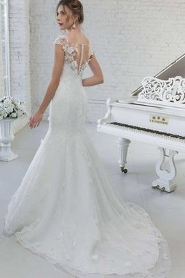 Robe de mariée romantique sexy v encolure avec manche épeules enveloppants avec fleurs