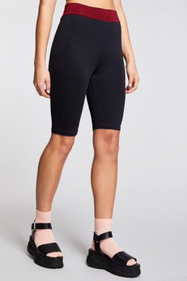 Short moulant bicolore cycliste