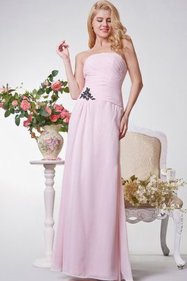 Robe demoiselle d'honneur facile longue jusqu'au sol en chiffon a-ligne