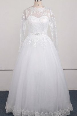 Robe de mariée naturel en tissu pailleté ligne a en dentelle de sirène