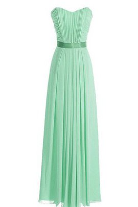 Robe demoiselle d'honneur naturel plissage ruché avec zip en chiffon