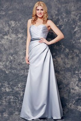 Robe demoiselle d'honneur sexy simple fermeutre eclair en satin avec ruban