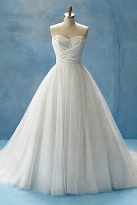 Robe de mariée longue moderne salle interne col en forme de cœur manche nulle