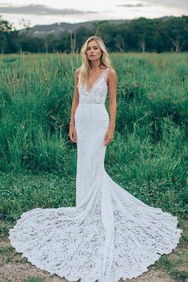 Robe de mariée romantique luxueux facile dos nu de sirène