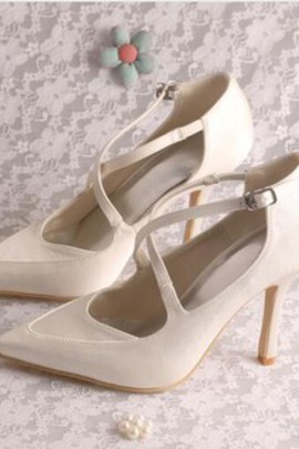 Chaussures pour femme automne taille réelle du talon 3.54 pouce (9cm) romantique talons hauts