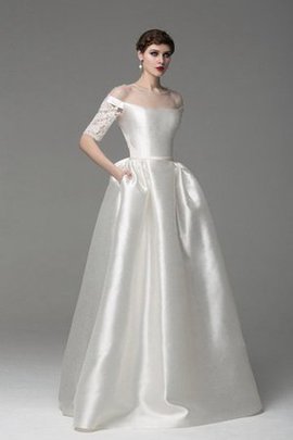 Robe de mariée sexy vintage avec ruban sachet boutonné