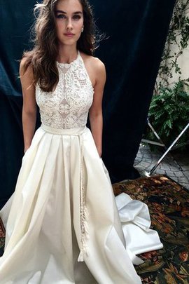 Robe de mariée sucré de traîne mi-longue dénudé avec zip naturel