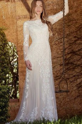 Robe de mariée sexy de traîne courte bucolique sans empire avec fronce