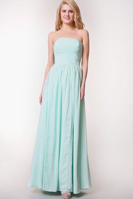 Robe demoiselle d'honneur attirent en chiffon a-ligne ruché de bustier