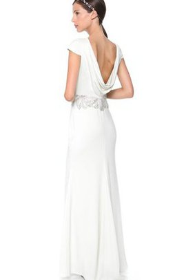 Robe de mariée naturel facile en satin avec ruban en plage