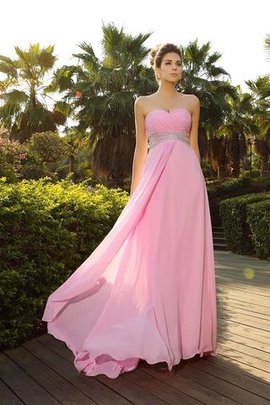 Robe de soirée longue de princesse a-ligne avec chiffon de traîne courte