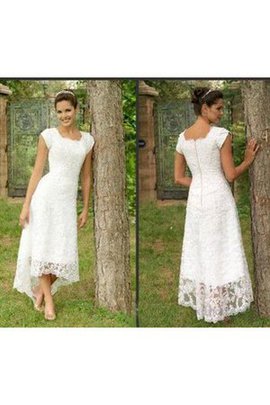 Robe de mariée romantique nature facile fermeutre eclair col u profond