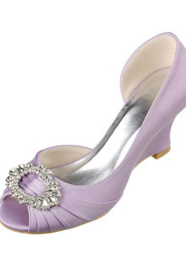 Chaussures de mariage printemps compensées moderne taille réelle du talon 2.95 pouce (7.5cm)