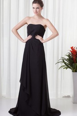 Robe de soirée longue en chiffon de bustier au drapée