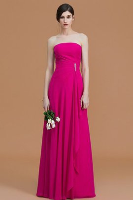 Robe demoiselle d'honneur naturel de princesse avec zip de bustier de lotus