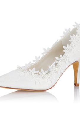 Chaussures de mariage taille réelle du talon 3.15 pouce (8cm) talons hauts automne charmante