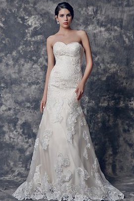 Robe de mariée facile naturel impressioé a-ligne de col en cœur