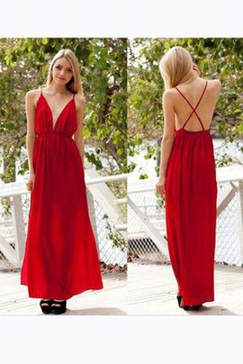 Robe de bal en chiffon v encolure sans dos en tissu pailleté longueur au niveau de sol