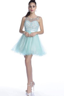 Robe de bal bref plissage nature en tulle appliques