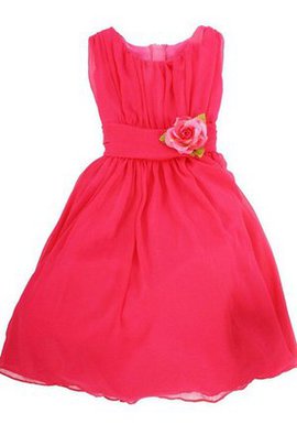 Robe de cortège enfant plissage ligne a avec sans manches avec fleurs