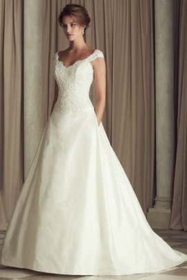 Robe de mariée en salle ligne a manche nulle col en forme de cœur fermeutre eclair