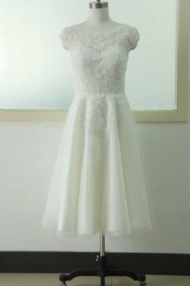 Robe de mariée avec chiffon cordon avec zip textile en tulle decoration en fleur