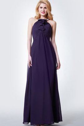 Robe demoiselle d'honneur longue avec perle longueur au ras du sol de lotus avec chiffon