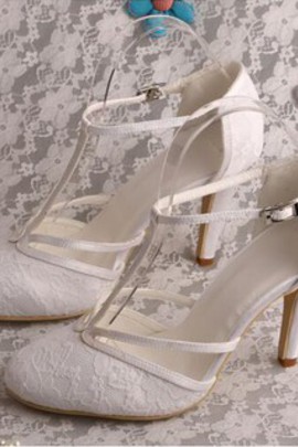 Chaussures de mariage talons hauts romantique taille réelle du talon 3.15 pouce (8cm) automne