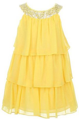 Robe de cortège enfant eclaté plissage courte avec chiffon manche nulle