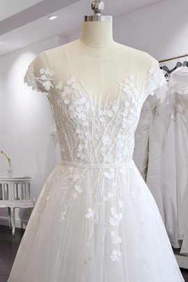 Robe de mariée v encolure étourdissant a-ligne de princesse decoration en fleur