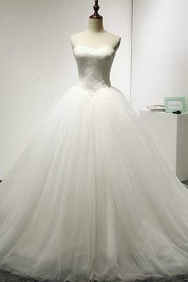 Robe de mariée textile en tulle de mode de bal de bustier cordon avec sans manches