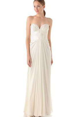 Robe de mariée longue longueur au ras du sol avec sans manches a plage fermeutre eclair