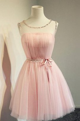 Robe fête de la rentrée chic facile cordon textile en tulle au niveau de cou