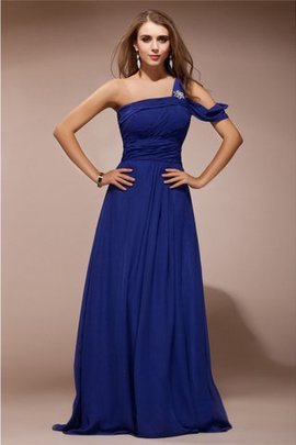 Robe de bal avec chiffon de tour de ceinture empire manche nulle maillot jusqu'au sol