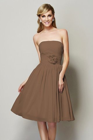 Robe demoiselle d'honneur bref naturel fermeutre eclair manche nulle avec chiffon - photo 4