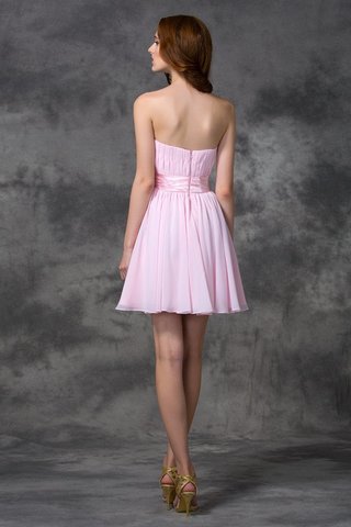 Robe fête de la rentrée bref avec chiffon manche nulle col en forme de cœur ligne a - photo 2