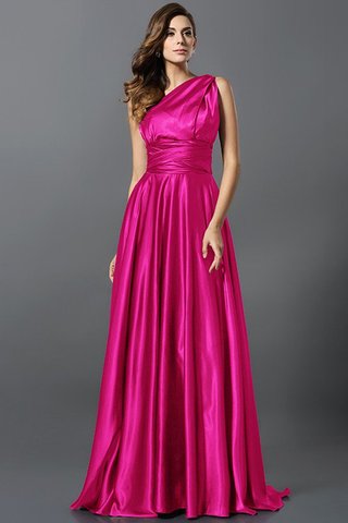 Robe demoiselle d'honneur longue plissage de princesse en satin soyeux ligne a - photo 23