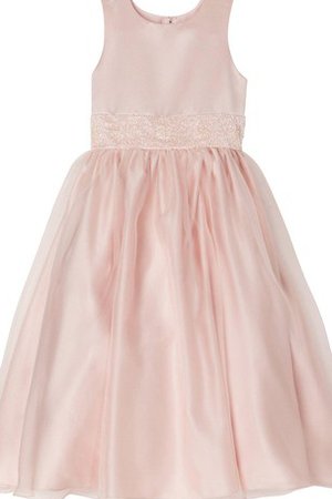 Robe de cortège enfant en tulle ligne a longueur à cheville avec zip en satin - photo 1