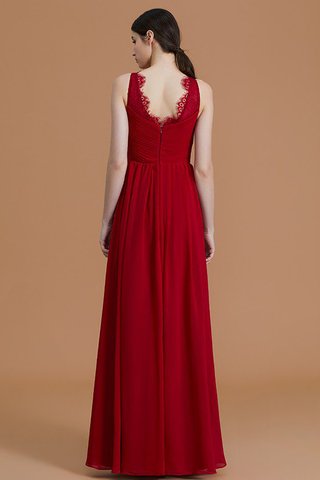 Robe demoiselle d'honneur naturel de princesse ligne a avec zip de lotus - photo 2